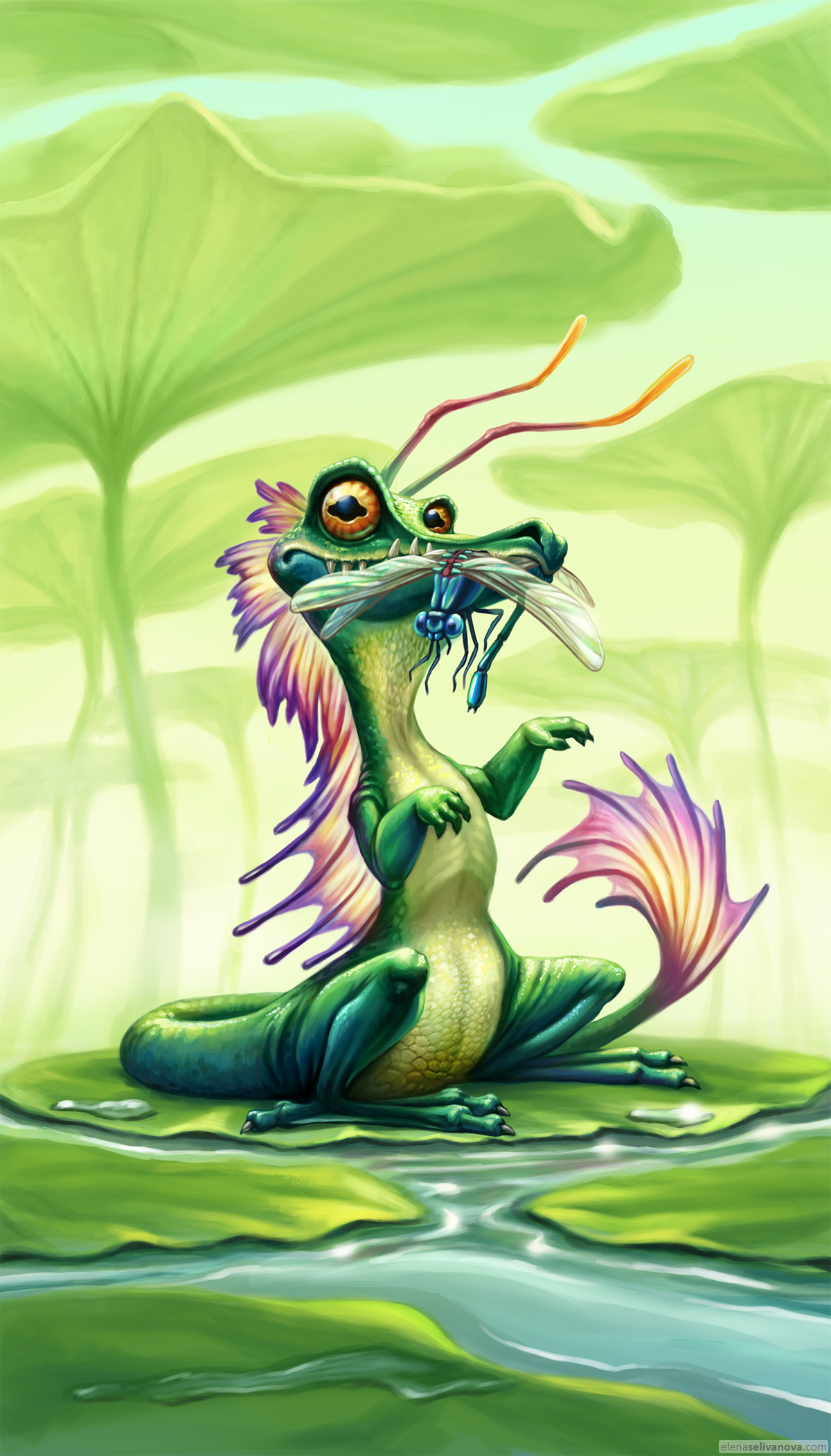 Swamp dragon[1] - Art of Elena Selivanova