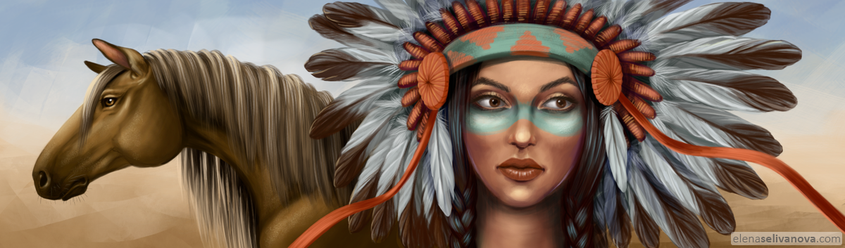 Native american[2] - Art of Elena Selivanova