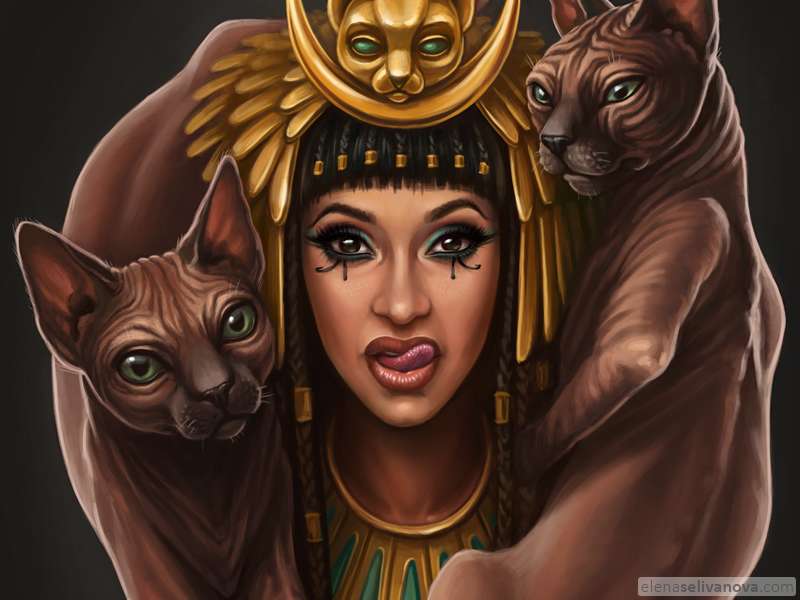 Egyptian Cardi - Art of Elena Selivanova