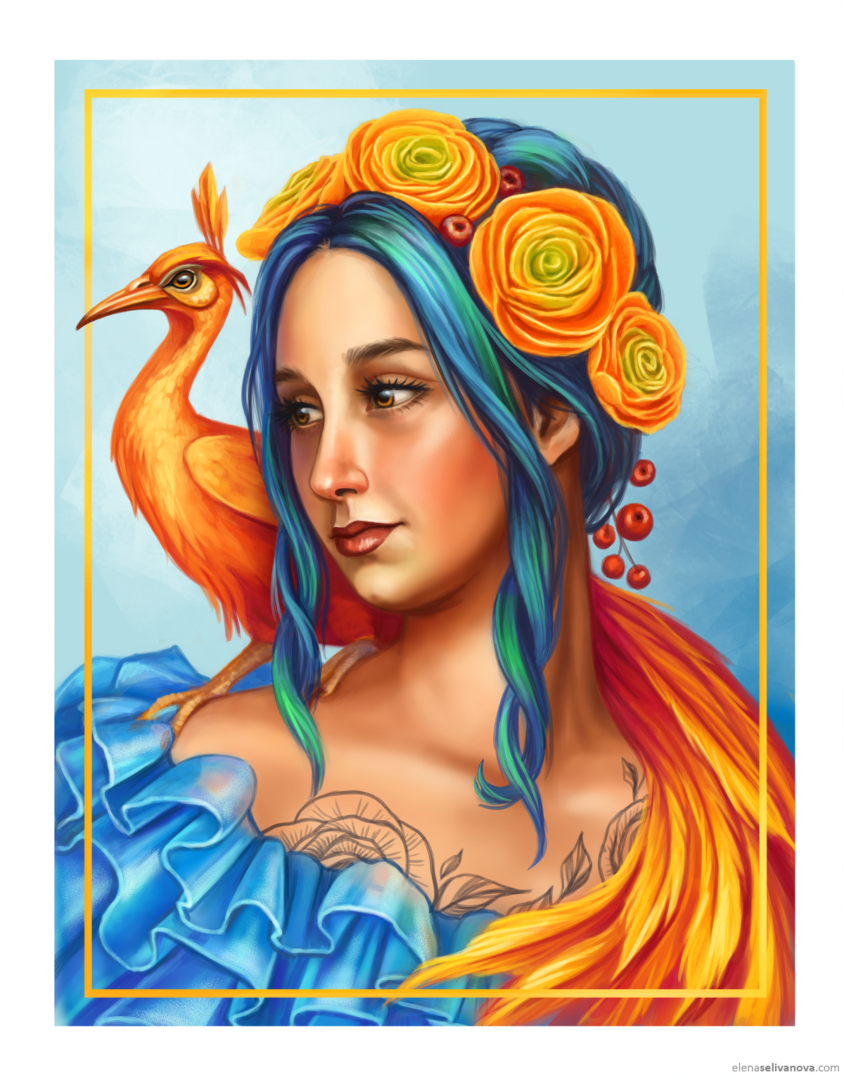 Phoenix girl[1] - Art of Elena Selivanova